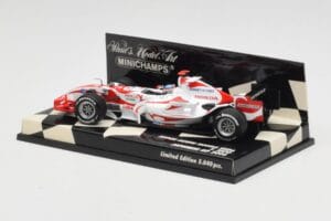 Super Aguri Honda SA06 #22 T. Sato Japanese GP 2006 Minichamps 1:43 400060122 Metal — zdjęcie 3 z 5