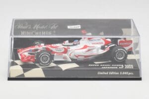 Super Aguri Honda SA06 #22 T. Sato Japanese GP 2006 Minichamps 1:43 400060122 Metal — zdjęcie 5 z 5