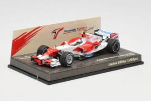 Toyota TF108 Showcar J. Trulli 2008 Minichamps 1:43 AM601297 Metal — zdjęcie 2 z 5