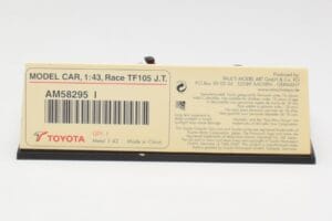 Toyota TF105 #16 J. Trulli F1 2005 Minichamps 1:43 AM58295 Metal — zdjęcie 5 z 5
