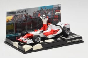 Toyota TF105 #16 J. Trulli Malaysia GP Podium 2005 Minichamps 1:43 400050116 Metal — zdjęcie 2 z 4