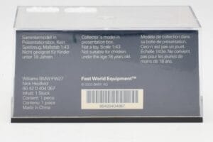 Williams FW27 BMW #16 N. Heidfeld F1 2005 Minichamps 1:43 80420404067 Metal — zdjęcie 4 z 5