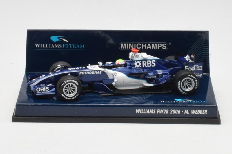 Williams FW28 Toyota #7 M. Webber F1 2006 Minichamps 1:43 400060009 Metal