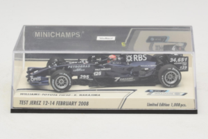 Williams FW30 Toyota #8 K. Nakajima Test Jerez Feb 2008 Minichamps 1:43 400080208 Metal — zdjęcie 4 z 5