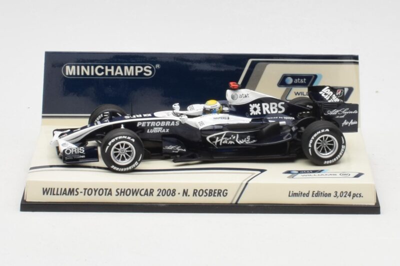 Williams FW30 Toyota Showcar #16 N. Rosberg F1 2008 Minichamps 1:43 400080077 Metal