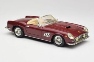 Ferrari 250 GT California Czerwony Hot Wheels 1:18 3401158 Metal — zdjęcie 6 z 8