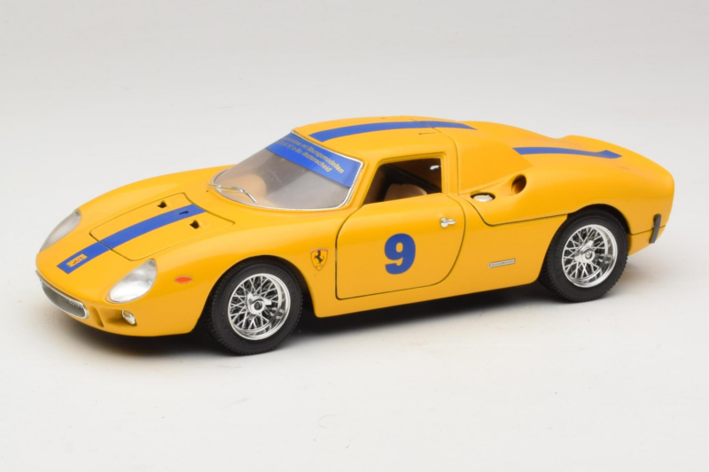 Ferrari 250 LM #9 Żółty 1965 Bburago 1:18 3033-Y1 Metal
