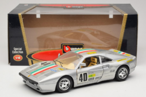Ferrari 288 GTO #40 Srebrny 1984 Bburago 1:18 3027-S1 Metal — zdjęcie 8 z 8