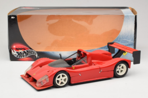 Ferrari 333 SP Czerwony Z Białymi Kołami Hot Wheels 1:18 29230 Metal — zdjęcie 8 z 8