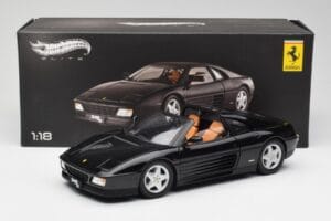 Ferrari 348 TS Czarny Hot Wheels 1:18 X5481 Metal — zdjęcie 8 z 8