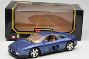 Ferrari 348tb Ciemny Niebieski Metaliczny Bburago 1:18 3039-B1 Metal — zdjęcie 8 z 8