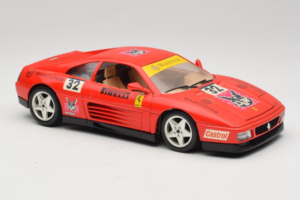 Ferrari 348 TB #32 Pirelli Czerwony 1989 Bburago 1:18 3039-P1 Metal — zdjęcie 6 z 8
