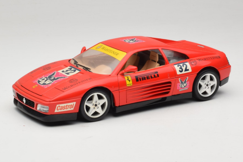 Ferrari 348 TB #32 Pirelli Czerwony 1989 Bburago 1:18 3039-P1 Metal