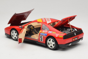Ferrari 348 TB #5 Monroe Czerwony 1989 Bburago 1:18 3039-M1 Metal — zdjęcie 5 z 8