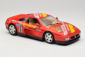 Ferrari 348 TB #5 Monroe Czerwony 1989 Bburago 1:18 3039-M1 Metal — zdjęcie 6 z 8