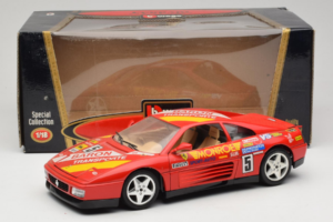 Ferrari 348 TB #5 Monroe Czerwony 1989 Bburago 1:18 3039-M1 Metal — zdjęcie 8 z 8