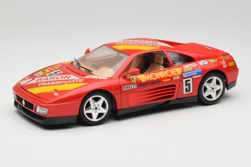 Ferrari 348 TB #5 Monroe Czerwony 1989 Bburago 1:18 3039-M1 Metal