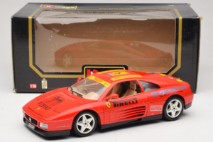 Ferrari 348tb Pirelli Czerwony Bburago 1:18 3039-P2 Metal — zdjęcie 8 z 8