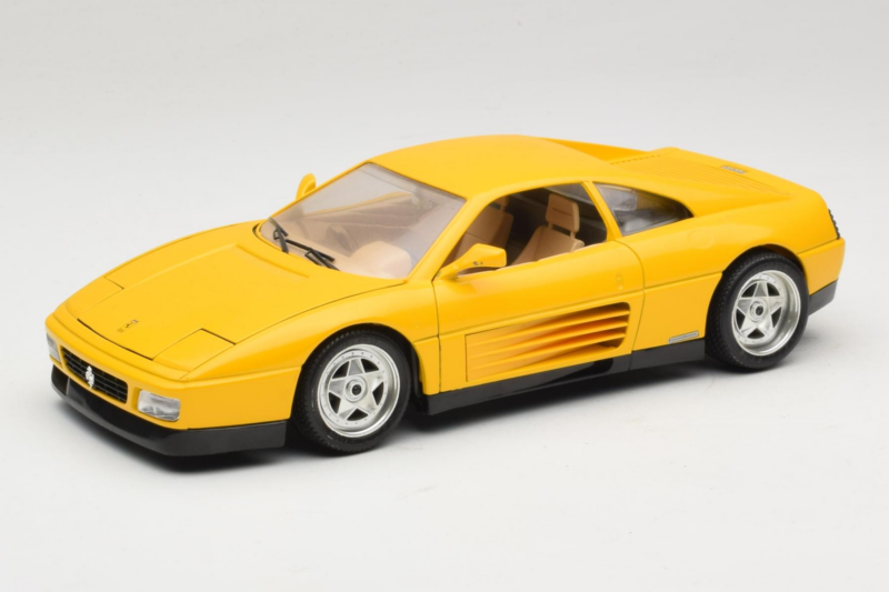 Ferrari 348 TB Żółty Replacement Box Bburago 1:18 3039-R2 Metal