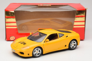Ferrari 360 Modena 25 Jahre FMC Żółty Bburago 1:18 3358-Y1 Metal — zdjęcie 8 z 8