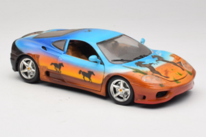 Ferrari 360 Modena Bracio Gotz Running Horses Livery Bburago 1:18 3358-B1 Metal — zdjęcie 6 z 8