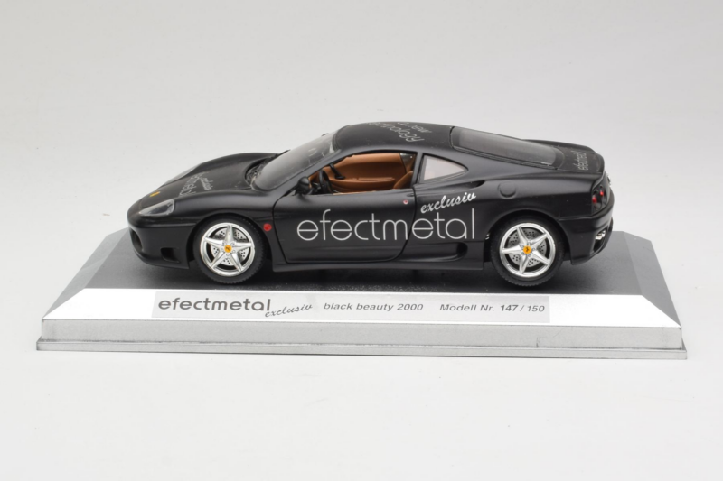 Ferrari 360 Modena Efecmetal Czarny Mat Edycja Limitowana Exclusive Cars 1:18 EC003 Metal