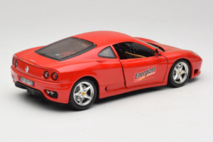 Ferrari 360 Modena Energizer Czerwony Bburago 1:18 3358-P3 Metal — zdjęcie 3 z 8