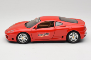 Ferrari 360 Modena Energizer Czerwony Bburago 1:18 3358-P3 Metal — zdjęcie 4 z 8