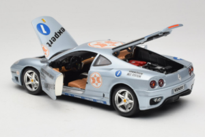 Ferrari 360 Modena Expert #1 Srebrny Bburago 1:18 3348-S1 Metal — zdjęcie 5 z 8