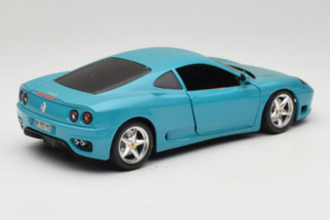 Ferrari 360 Modena Migros Edycja Limitowana 333 szt Niebieski Bburago 1:18 3358-G1 Metal — zdjęcie 3 z 8