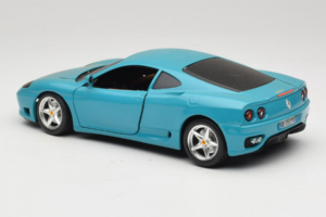Ferrari 360 Modena Migros Edycja Limitowana 333 szt Niebieski Bburago 1:18 3358-G1 Metal — zdjęcie 7 z 8