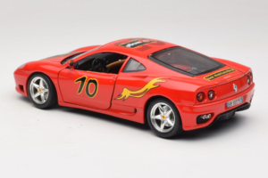 Ferrari 360 Modena #10 5 Jahre IG Bburago Czerwony Bburago 1:18 3358-P2 Metal — zdjęcie 7 z 8