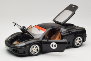 Ferrari 360 Modena #14 Czarny Edycja Limitowana Bburago 1:18 3368-B1 Metal — zdjęcie 2 z 8