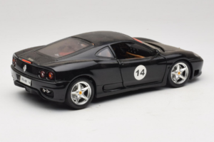 Ferrari 360 Modena #14 Czarny Edycja Limitowana Bburago 1:18 3368-B1 Metal — zdjęcie 3 z 8