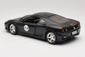Ferrari 360 Modena #14 Czarny Edycja Limitowana Bburago 1:18 3368-B1 Metal — zdjęcie 7 z 8