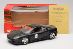 Ferrari 360 Modena #14 Czarny Edycja Limitowana Bburago 1:18 3368-B1 Metal — zdjęcie 8 z 8