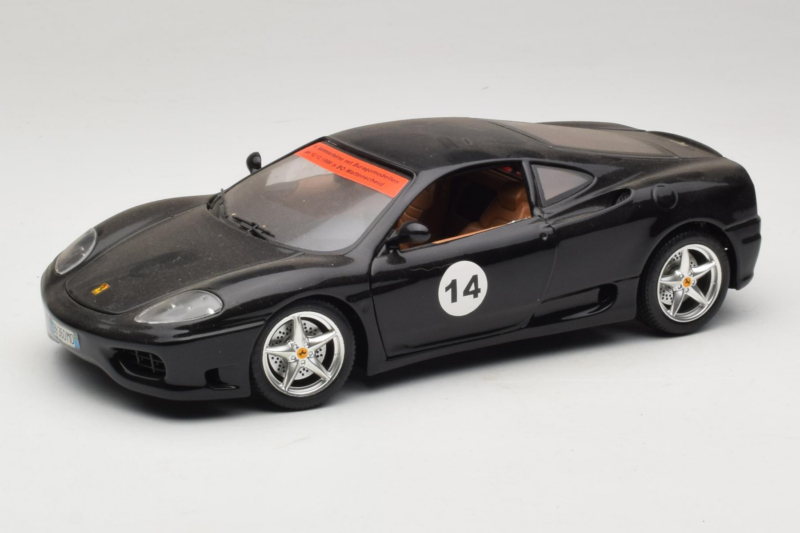 Ferrari 360 Modena #14 Czarny Edycja Limitowana Bburago 1:18 3368-B1 Metal