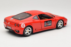 Ferrari 360 Modena Bevro International #4 Edycja Limitowana 111 szt Czerwony Bburago 1:18 3358-P1 Metal — zdjęcie 3 z 8
