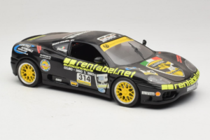 Ferrari 360 Modena Rentabel #314 Gagliardi Czarny Bburago 1:18 3378-B1 Metal — zdjęcie 6 z 8