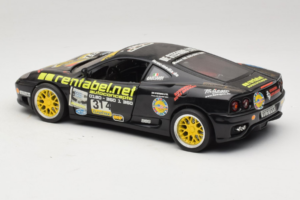 Ferrari 360 Modena Rentabel #314 Gagliardi Czarny Bburago 1:18 3378-B1 Metal — zdjęcie 7 z 8