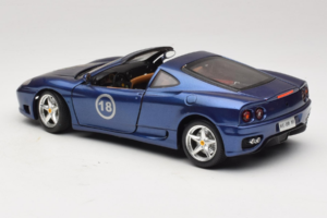 Ferrari 360 Modena Targa Edycja Limitowana 333 szt Fioletowy Metalik Bburago 1:18 3348-F1 Metal — zdjęcie 7 z 8
