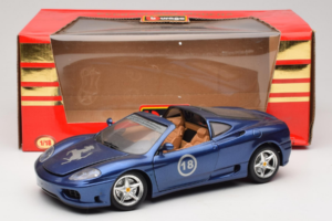 Ferrari 360 Modena Targa Edycja Limitowana 333 szt Fioletowy Metalik Bburago 1:18 3348-F1 Metal — zdjęcie 8 z 8