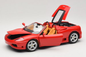 Ferrari 360 Spider Czerwony Hot Wheels 1:18 27774-M1 Metal — zdjęcie 2 z 8