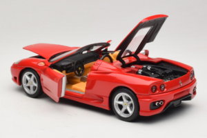 Ferrari 360 Spider Czerwony Hot Wheels 1:18 27774-M1 Metal — zdjęcie 5 z 8