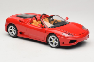 Ferrari 360 Spider Czerwony Hot Wheels 1:18 27774-M1 Metal — zdjęcie 6 z 8