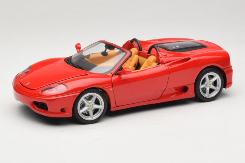 Ferrari 360 Spider Czerwony Hot Wheels 1:18 27774-M1 Metal