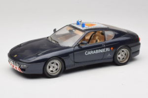Ferrari 456 GT Carabinieri Czarny Bburago 1:18 3036-B3 Metal
