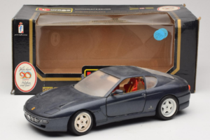 Ferrari 456 GT Dark Blue Metallic Bburago 1:18 3036-B2 Metal — zdjęcie 8 z 8