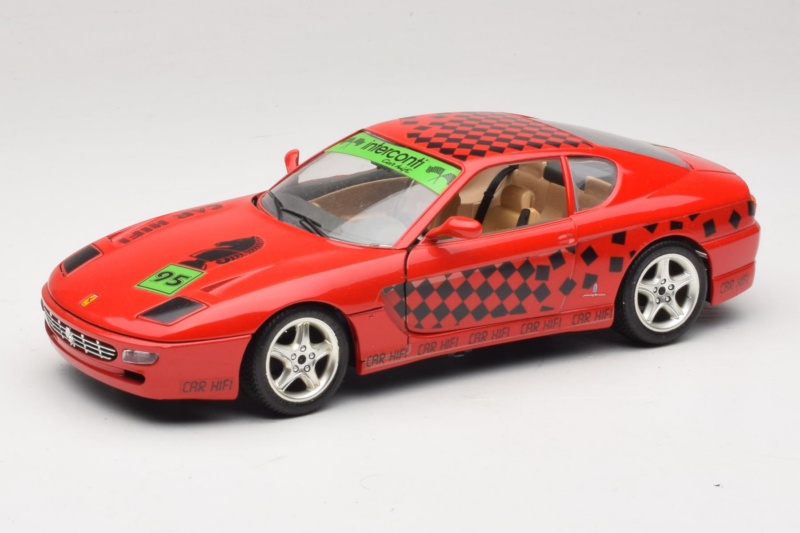 Ferrari 456 GT Interconti Car HiFi Czerwony Bburago 1:18 3036-D Metal