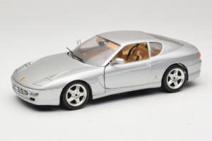 Ferrari 456 GT Srebrny Bburago 1:18 3336-S1 Metal